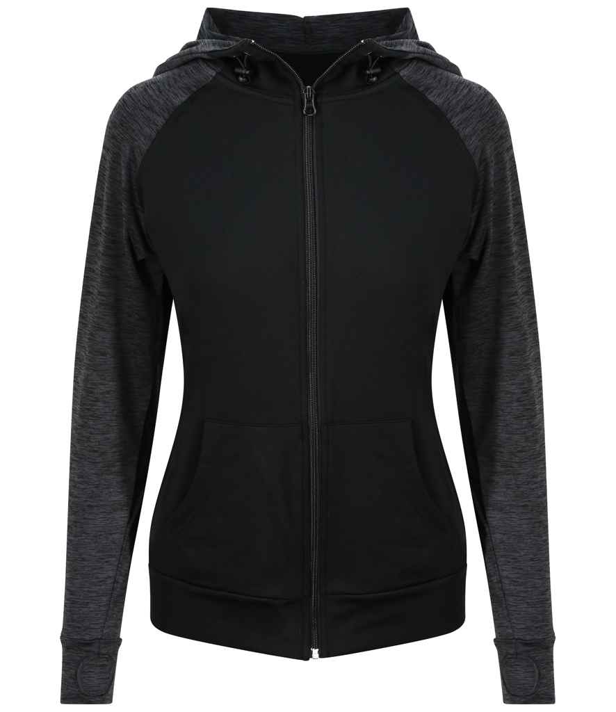 JC058 Black/Black Slate Melange Front